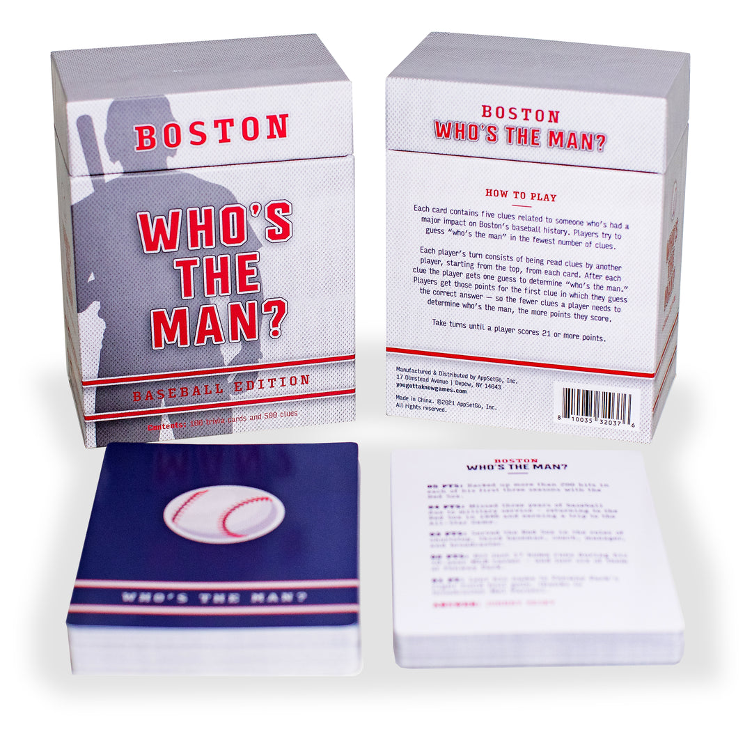 Who's The Man - Boston Baseball Trivia Game