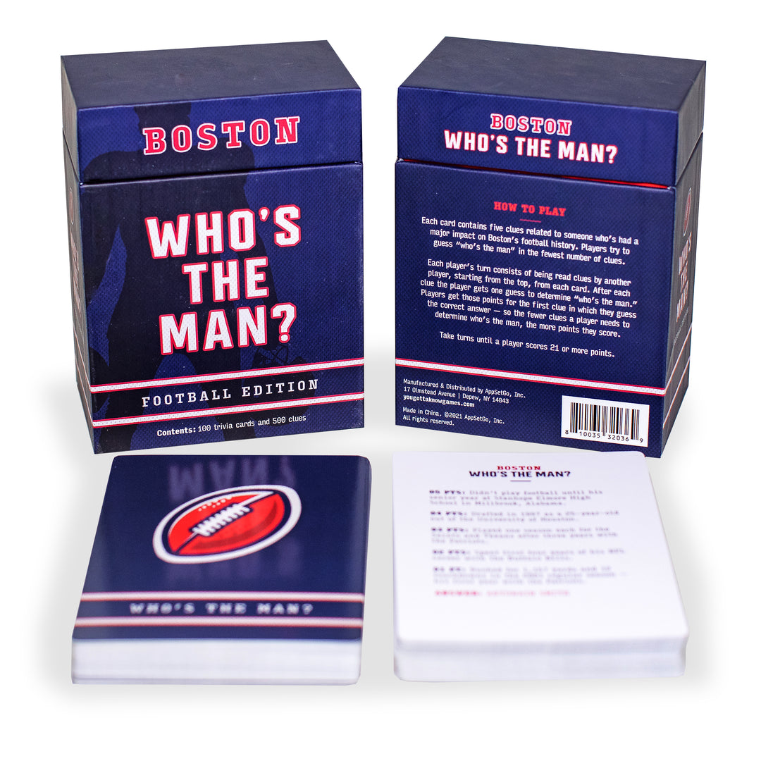 Who's The Man - Boston Football Trivia Game