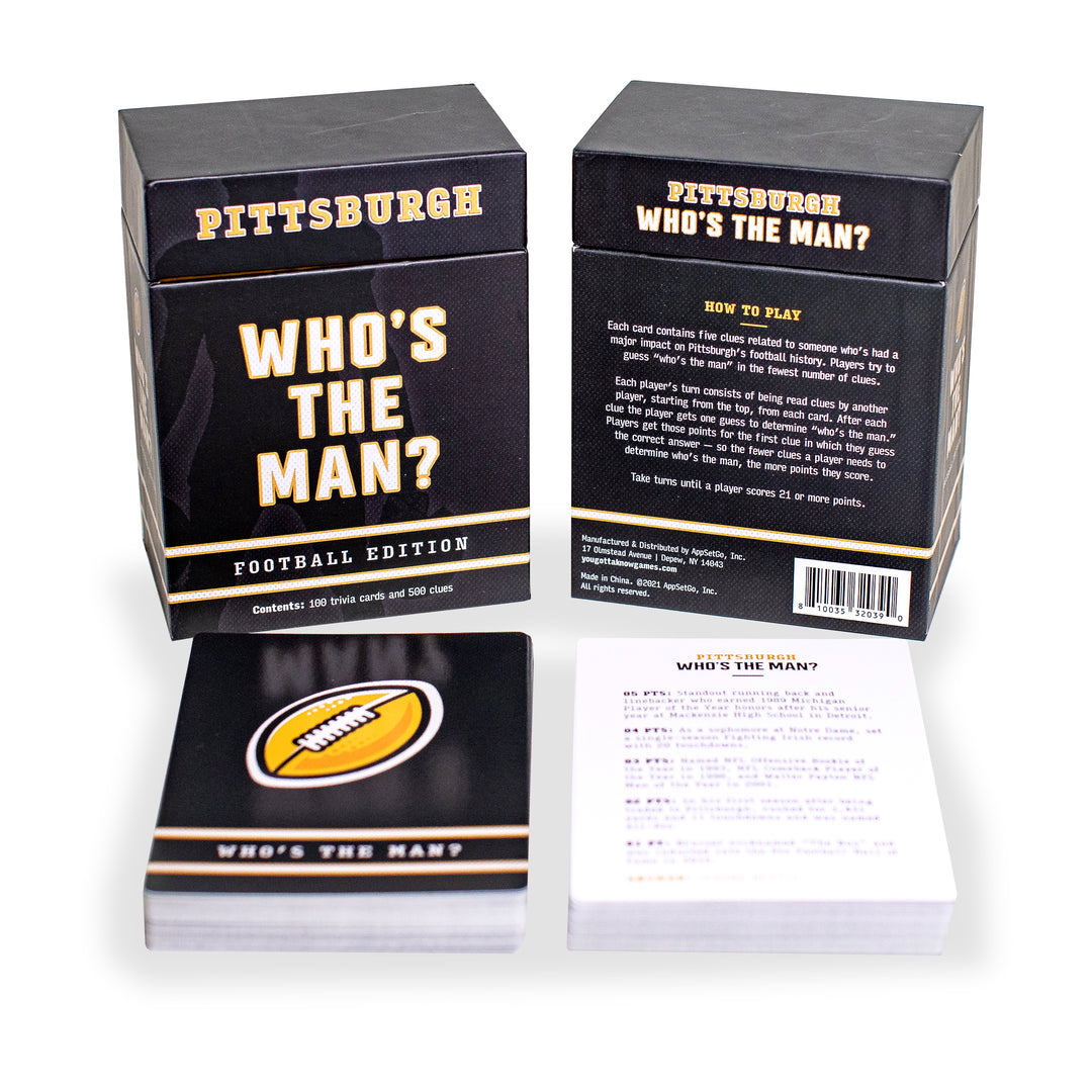 Who's The Man - Pittsburgh Football Trivia Game